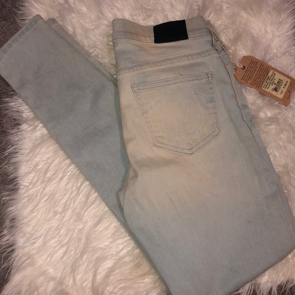 True Religion HALLE Mid Rise Super Skinny